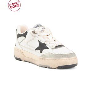 GOLDEN GOOSE White/Black Made In Italy Leather Sneakers